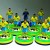 Subbuteo Andrew Table Soccer Brazil 1982 World Cup Team on WSB Professional bases